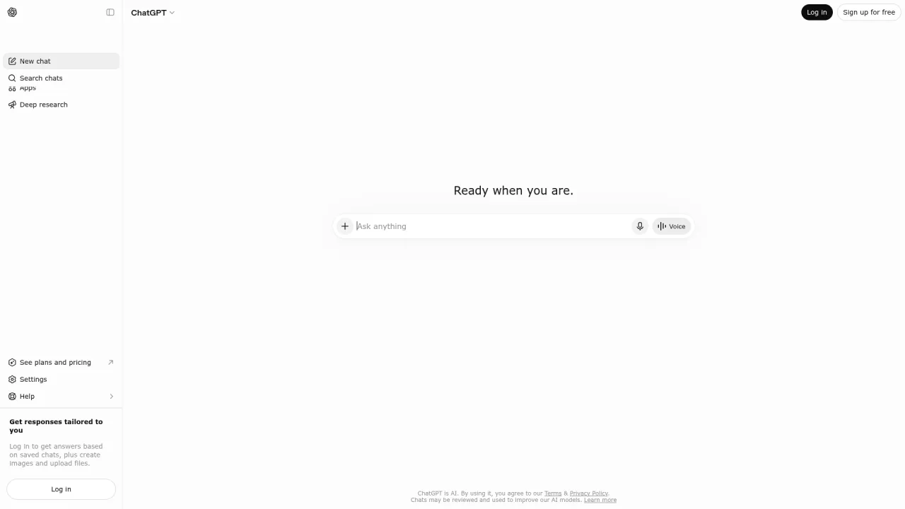 ChatGPT interface used to draft short-form video scripts from a prompt